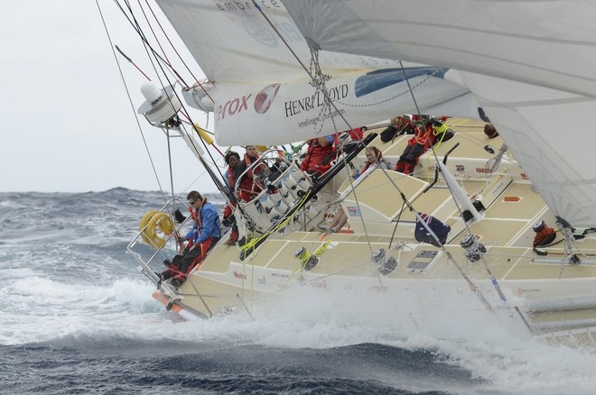 De Lage Landen at the start of the race from the Gold Coast to Singapore in the Clipper 11-12 Round the World Yacht Race. © Steve Holland/onEdition